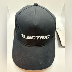 Volvo Electric Black Adjustable Cap Organic Cotton Sweden Flag NWT